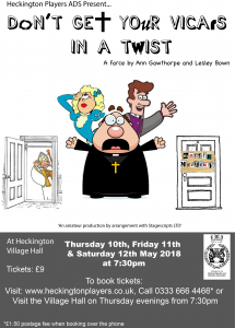 Don't get your Vicars in a Twist - Poster